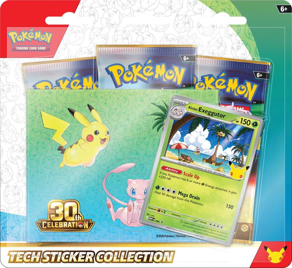30th Celebration Tech Sticker Collection (Pokemon) Release Date: 9/16/2026