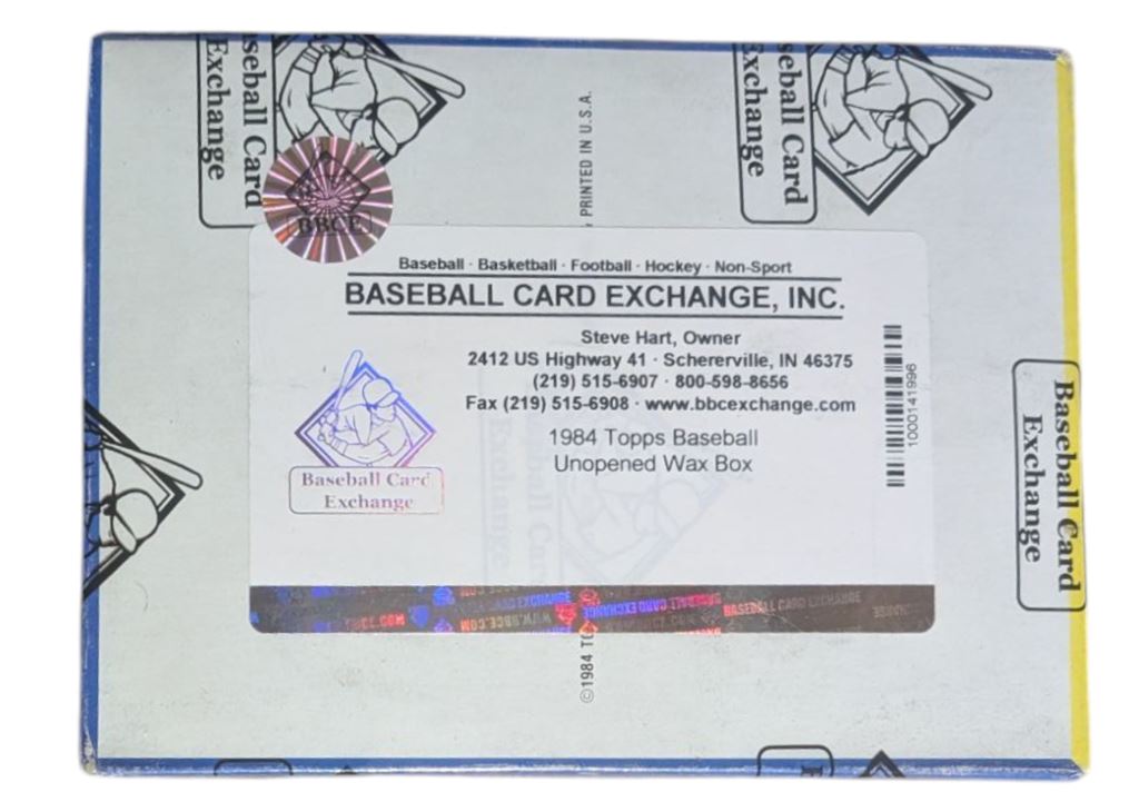 1984 Topps Baseball Wax Box (BBCE Authenticated)