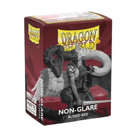 Dragon Shield Non-Glare Matte Blood Red Sleeves (100-Pack)