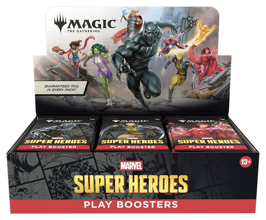 Marvel Super Heroes - Play Booster Display (Magic: The Gathering)