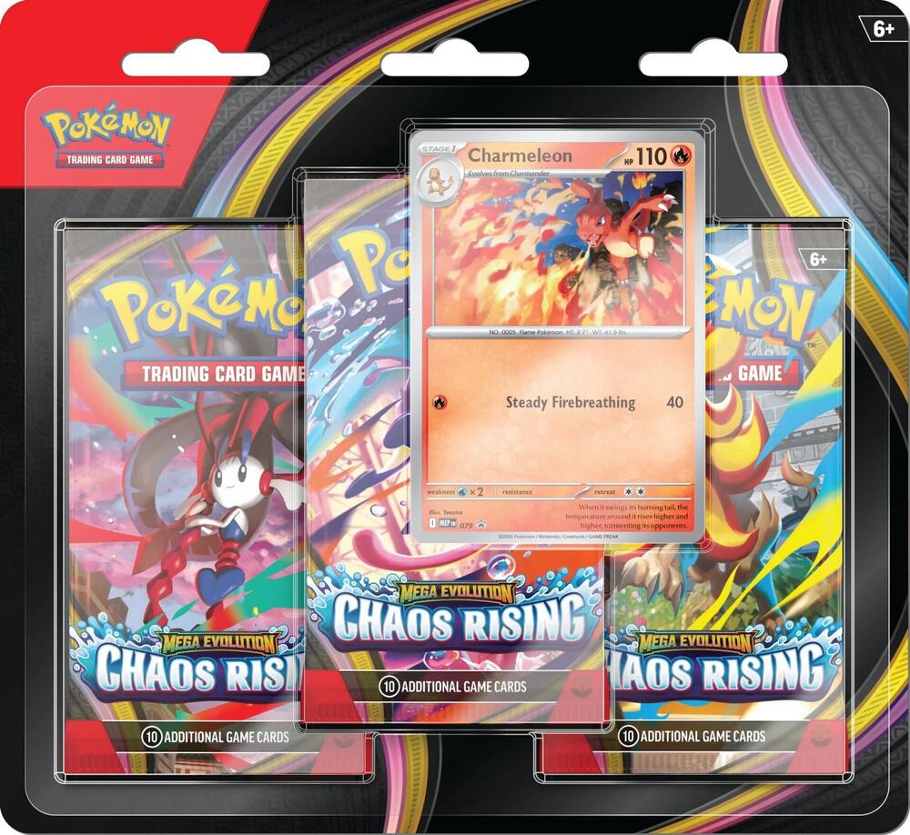 Chaos Rising 3 Pack Blister [Charmeleon] - ME04: Chaos Rising (CRI)