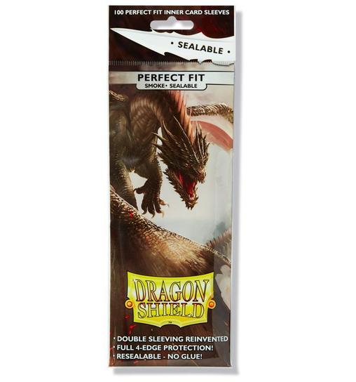 Smoke Sealable 100Ct Pack - Perfect Fit Card Sleeves (Dragon Shield)