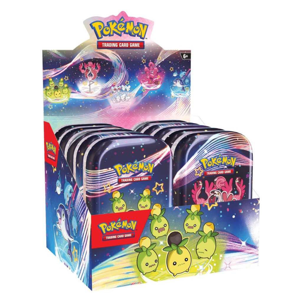 Pokemon Scarlet and Violet 4.5 Paldean Fates Mini Tin Display (LIVE)