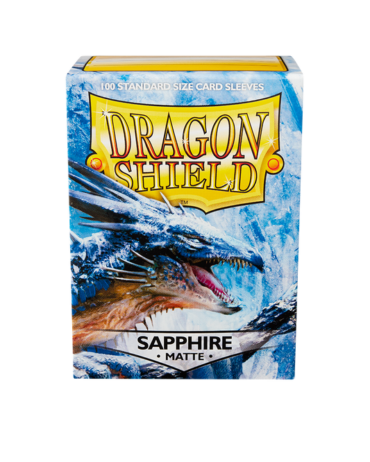 Sapphire - Matte Card Sleeves (Dragon Shield)