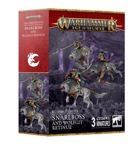Gloomspite ~Gitz: Snarlboss and Wolfgit Retinue (Warhammer: Age of Sigmar)
